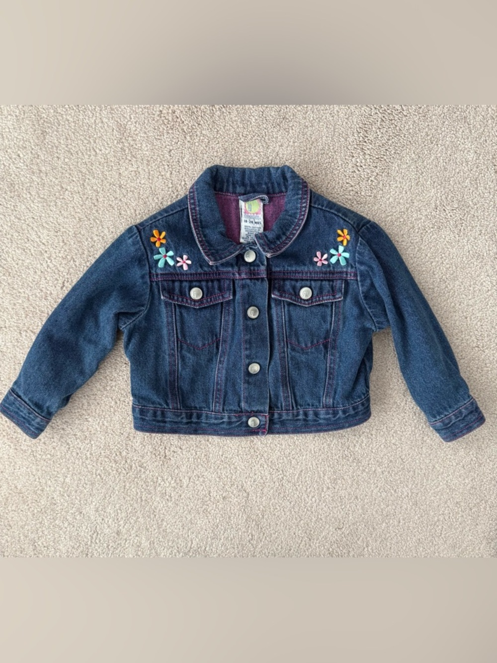 Gymboree vintage flower Jean jacket- 18-24 months